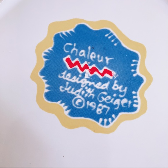 Set of 4 Art Salad Dishes Chaleur Designed by Judith Geiger 1987 - Picture 6 of 6